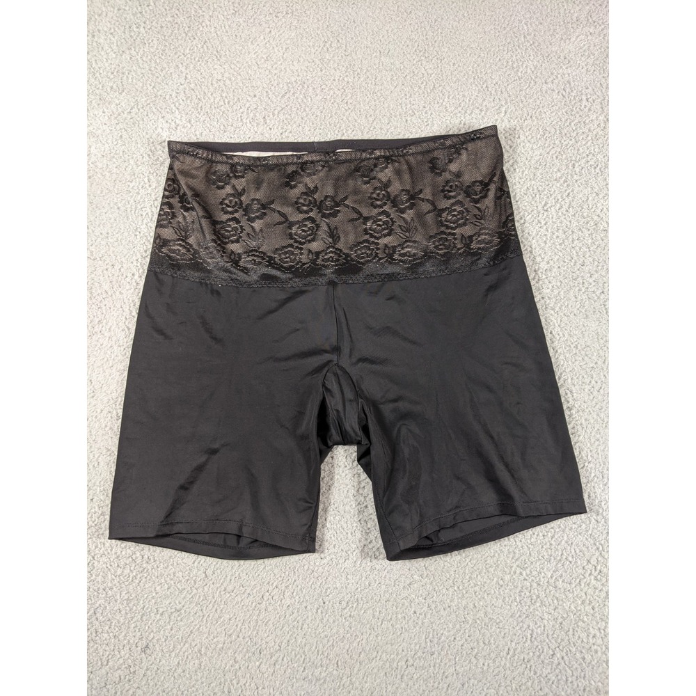 Torrid Shapewear Shorts Womens 3X Black Lace High Waist Slimming Control